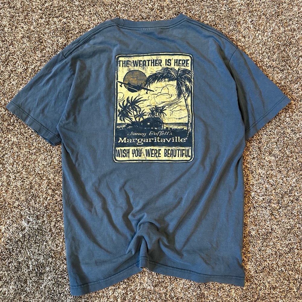 Vintage Margaritaville Caribbean Blue Tee